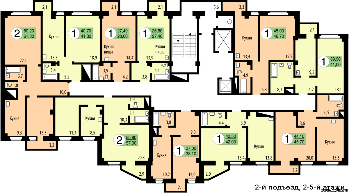17 Этажные дома монолитно кирпичные планировка